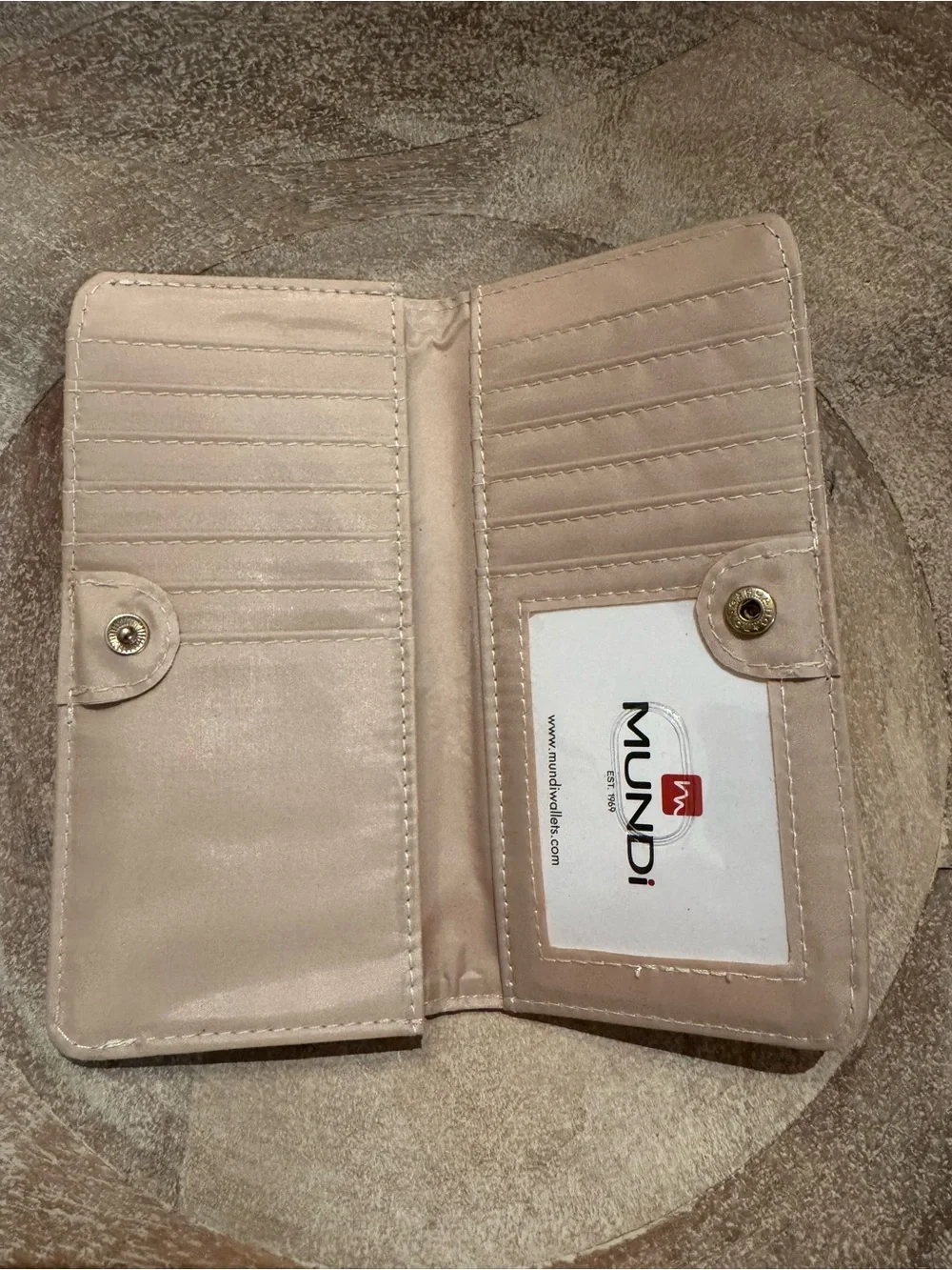 Floral Print Cream Women’s Long Wallet